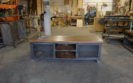 Industrial Media Console w/Expanded Metal Doors Gallery